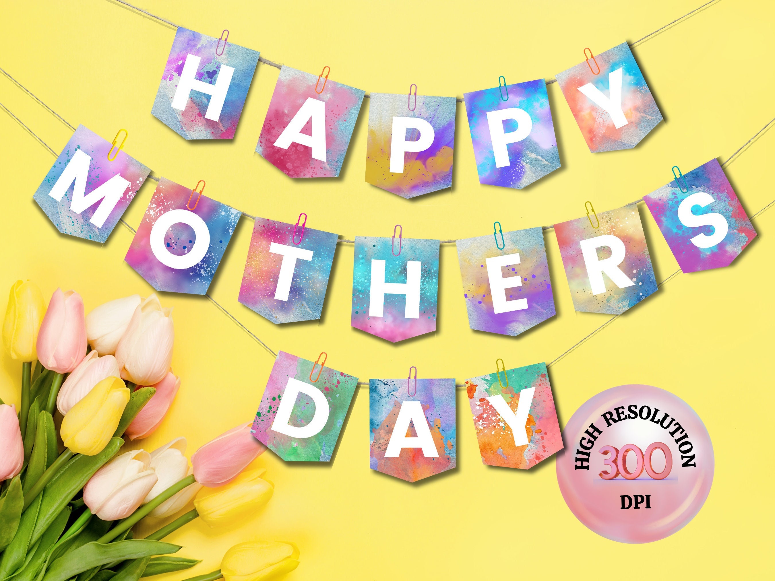 Happy Mothers Day Banner Hong Kong