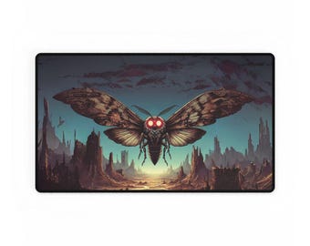 MTG Fallout Playmat The Wise Mothman Playmat 14 x 24 Mutant Menace MTG Playmat Commander Playmat for mtg, TCGs, and other card games