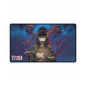 MTG CEDH Playmat Tymna Kraum Playmat 14 x 24 Blue Farm MTG Playmat Commander Playmat for mtg, TCGs, and other card games