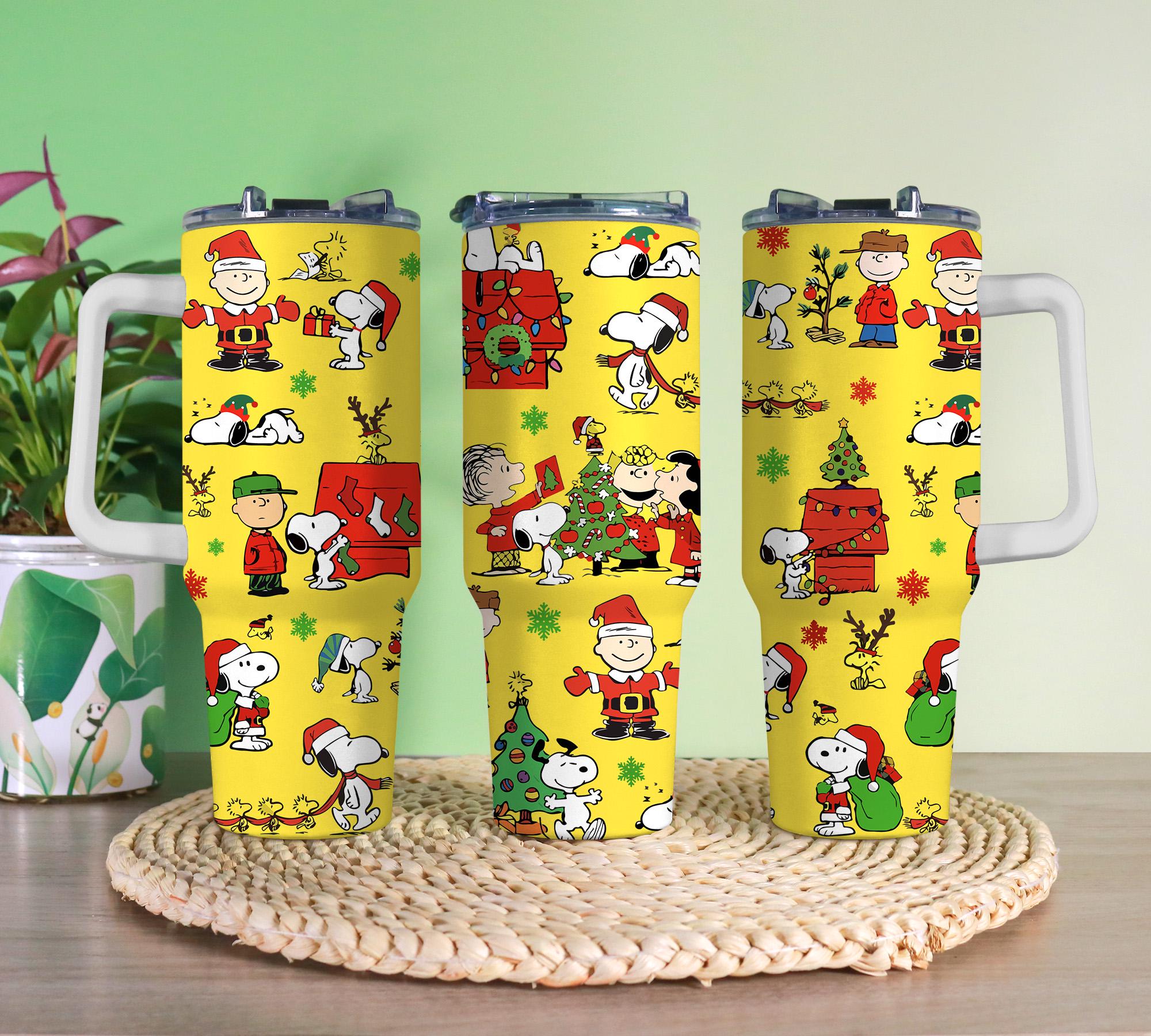 Discover Snoop White Dog Christmas Tumblers 40 oz With Handle, Christmas Gifts