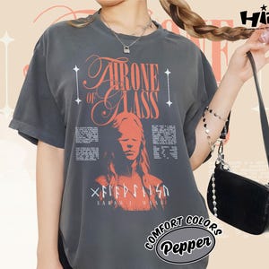 Throne Of Glass Fan Comfort Colors Shirt, Fireheart Aelin T Shirt, Kingsflame The Thirteen, Aelin Galathynius Shirts