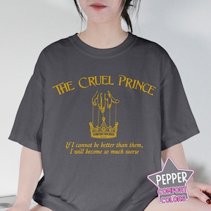 The Cruel Prince Comfort Color Shirt, The Folk Of The Air Shirt, Cardan Greenbriar Sweatshirt, Jude And Cardan Shirt, Bookish Sweatshirt.