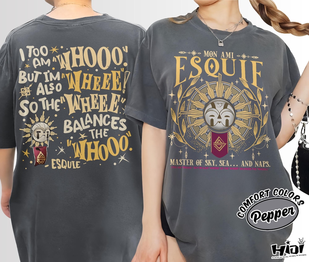 Esquie Clair Obscur Expedition 33 Shirt Comfort Colors, Funny Game Tee, Expedition 33 T-shirt, Double Sided Esquie Shirt, Gamer Gift Tee - Etsy