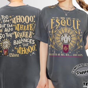 Esquie Clair Obscur Expedition 33 Shirt Comfort Colors, Funny Game Tee, Expedition 33 T-Shirt, Double Sided Esquie Shirt, Gamer Gift Tee