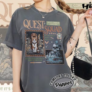 Quest Squad Comfort Colors Shirt, Quest Squad Ridoc Onyx Storm Shirt, Fourth Wing New Merch, Dragon Rider Shirt,Onyx Storm Book Inspired Tee