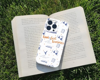 Coque de portable My Summer Is Fully Booked, Book Girl Summer Gift pour iPhone 17 16 15 14 13 12 11 ProMax, Samsung Galaxy S25 S24 S23 S22 S21 Ultra