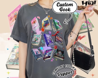 Custom Your Favorite Book Shirt, Books Collection Sweatshirt, Book Lover Gift, Dark Romance Tee, Book Lover Shirt, Bookish Tee, I Love Book