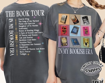In My Bookish Era Shirt, Custom Favorite Books Sweatshirt, Personalized Book Tour Hoodie, Book Lover Shirt, Gift For Bookish, Booktok Shirt