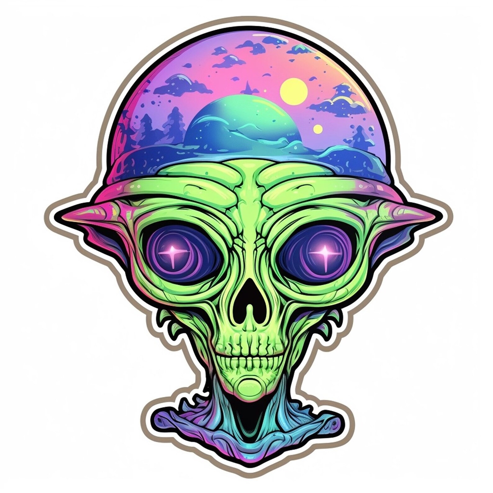 Alien Sticker Variety Pack of 10 - Etsy