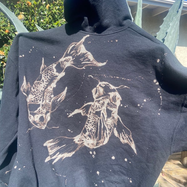 Bleach dye Koi jackets