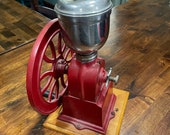 1940 39 s Elma Hand Crank Coffee Cast Iron Wheel Grinder