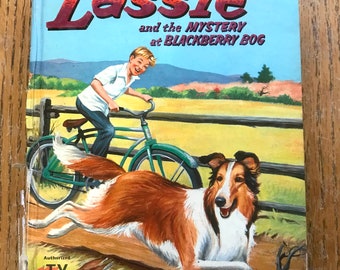 1956 Lassie and The Mystery at Blackberry Bog Whitman Publishing Hardback Book