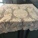 Vintage Crocheted Tablecloth 43 X 51