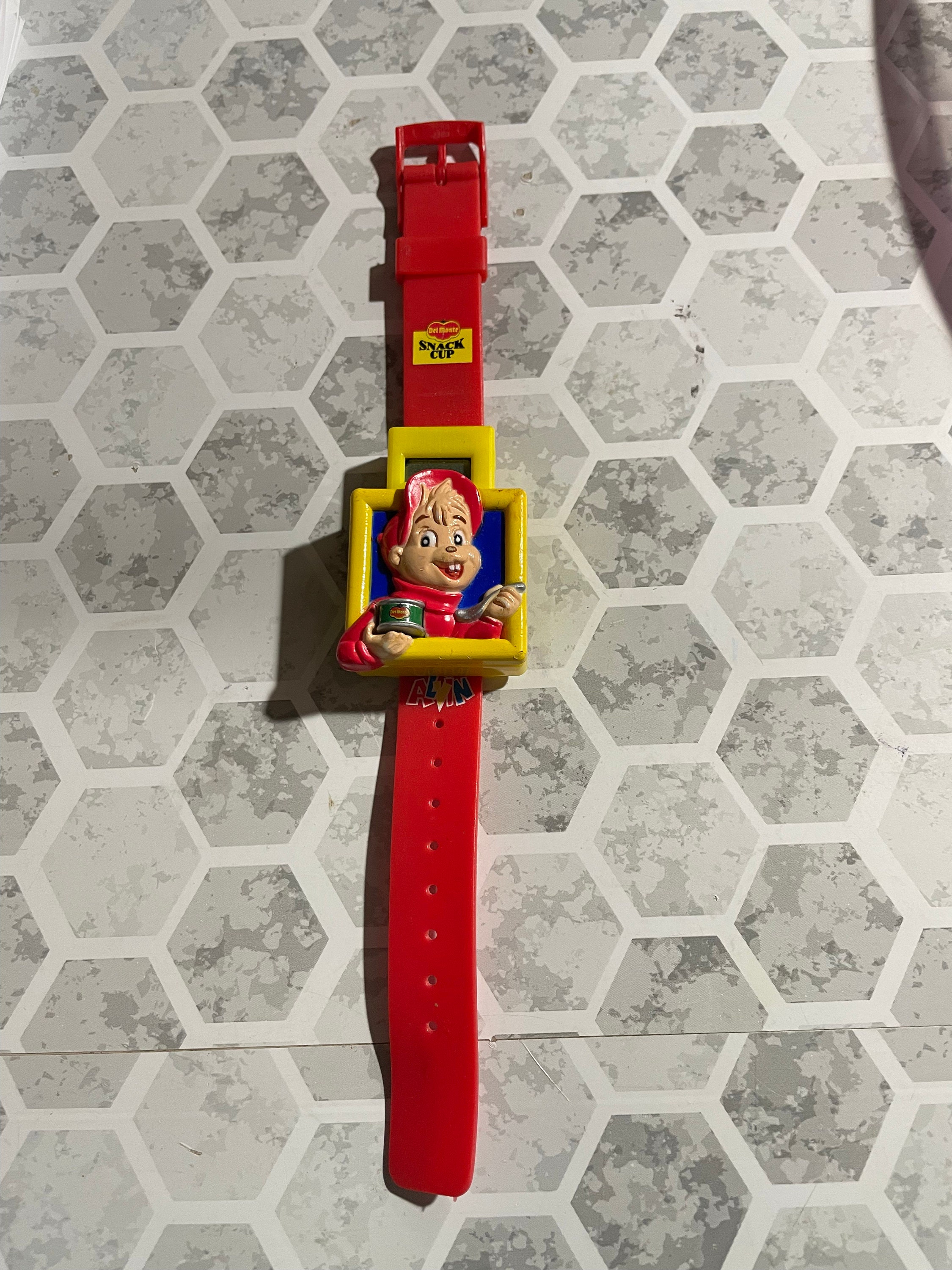 1991 Alvin the Chipmunk Del Monte Snack Cup Wrist Watch - Etsy