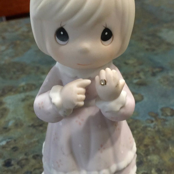 Vintage Precious Moments "I Still Do"  Porcelain Figure 1993 Era