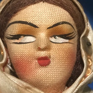 Vintage Russian Peasant Doll Cloth Face