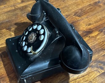 SUPERBE ANCIEN TELEPHONE Bci Bakelite Noir EUR 44,00 - FR