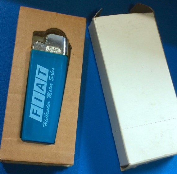 Rare Vintage FIAT Motor Sales Scripto Cigarette Lighter New Old Stock in  Original Box 1960 Era
