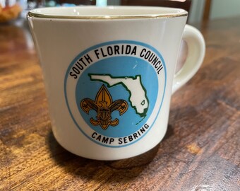1970's South Florida Council Camp Sebring Boy Scout Coffee Mug