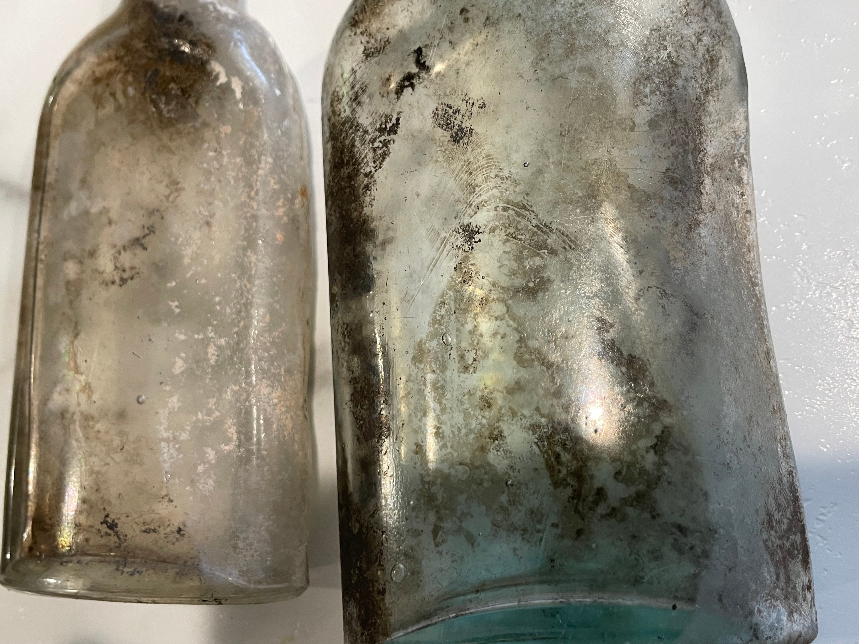 旧日本軍衛生兵備品　古い薬瓶各種 ☆ 陸軍薬局方 ガラス薬瓶「キニーネ錠」大瓶硝子(ガラス)薬瓶