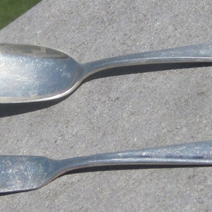 Meridian Silverplate Bon Bon Spoon and Butter Knife &quot;First Lady Pattern&quot; 1950 Era