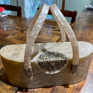 1950&#39;s Rare Wilardy Lucite Purse