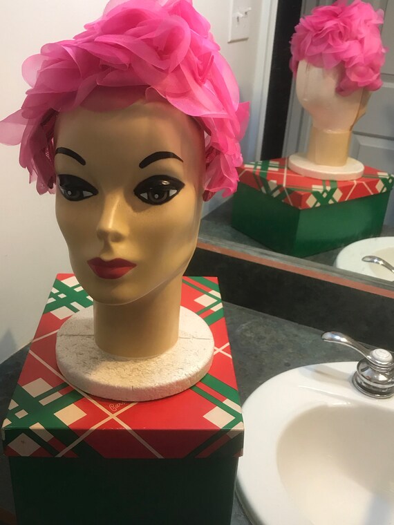 Vintage Pink Cocktail Fascinator Hat