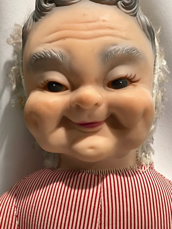 1950's Rare Rubber Face Rushton Star Creation Grandma