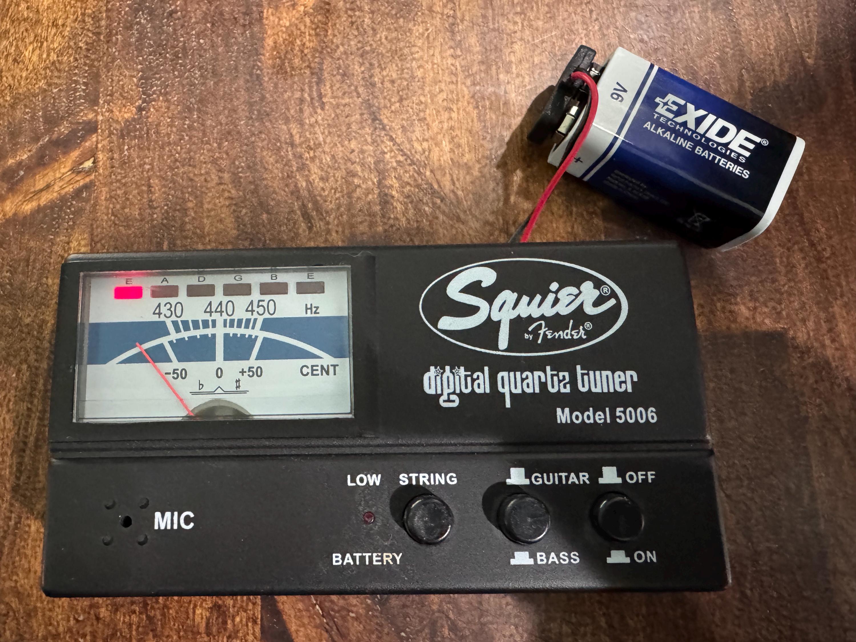 Vintage Squier by Fender Digital Quartz Guitar Tuner Model 5006 - Etsy