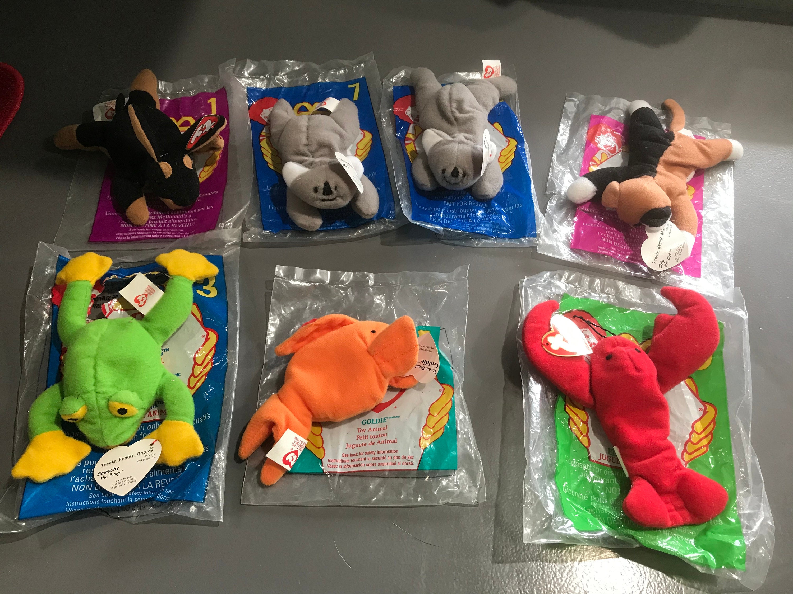 Qty of 7 1996 to 1999 Mcdonalds Beanie Babies - Etsy
