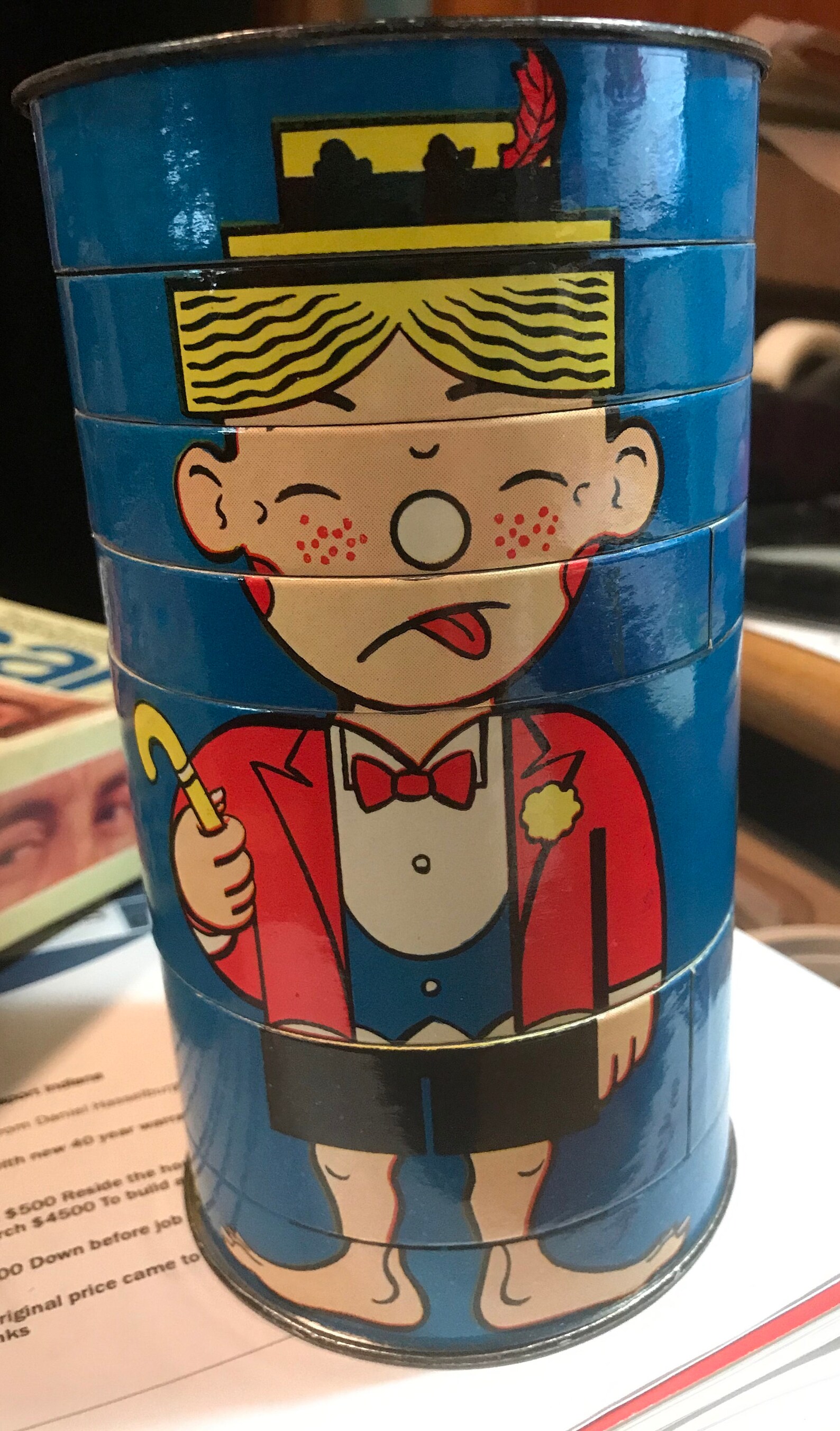 Vintage 1949 Comic Rotor Puzzle Character Game | Etsy
