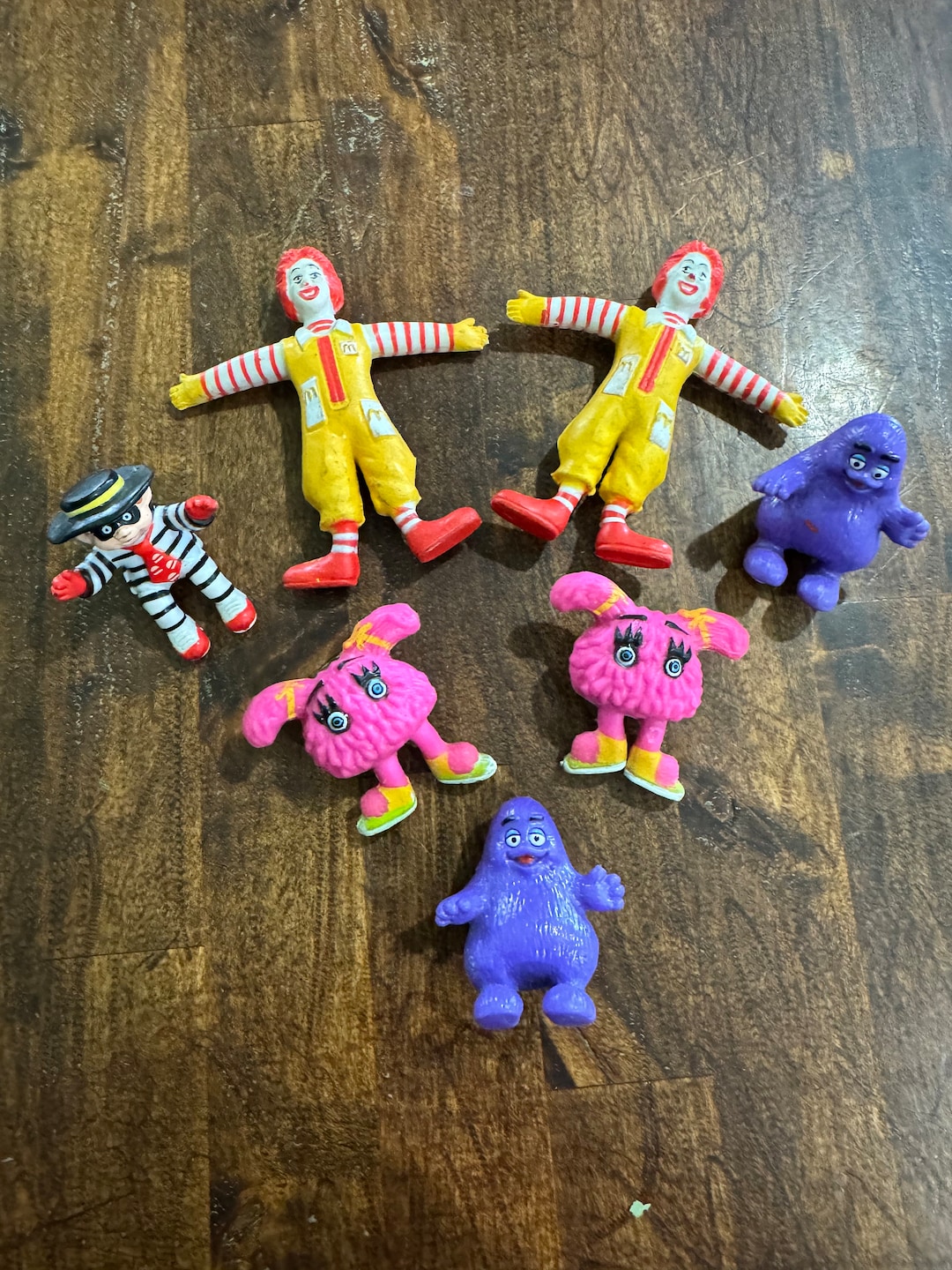 1980s Mcdonalds Pvc's Ronald, Hamburglar, Grimace and Fry Girl (7