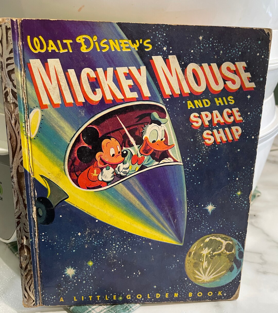 絵画 1952 Walt Disney mickey magazine 1952 Walt Disney Mickey Mouse and His Space Ship 1st Edition A - Etsy