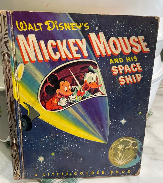 絵画 1952 Walt Disney mickey magazine 1952 Walt Disney Mickey Mouse and His Space Ship 1st Edition A - Etsy
