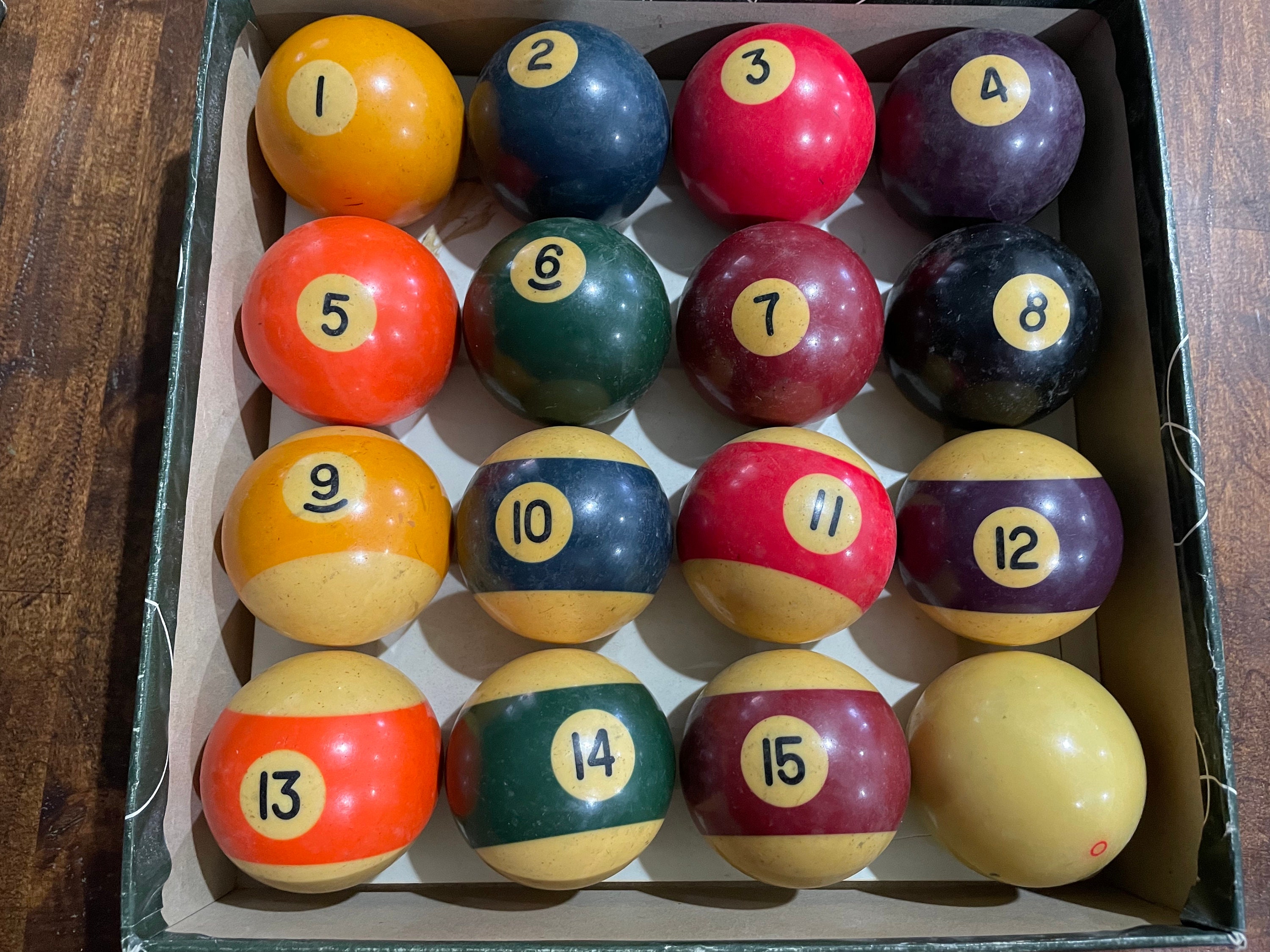 8 Pool Ball FROM $10 SHIPPED,1500 VINTAGE, ANTIQUE BILLIARD BALLS Clay,  Aramith
