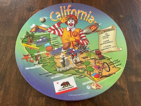 2003 Mcdonalds State of California Melmac Plate - Etsy