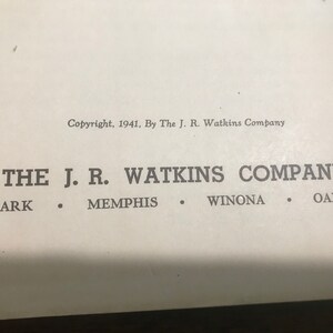 1941 Watkins Household Hints Book Illustrated Advertising Products afbeelding 2