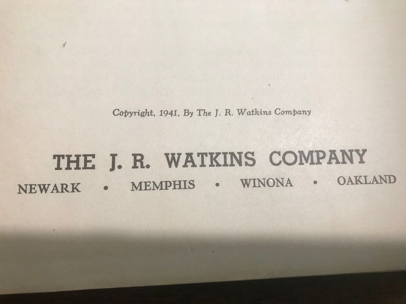 1941 Watkins Household Hints Book Illustrated Advertising Products afbeelding 2