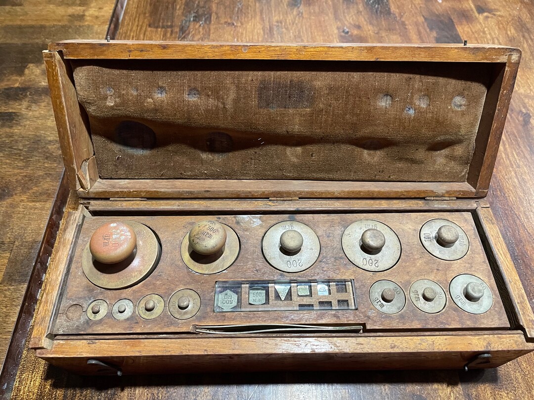 Antique Apothecary Pharmaceutical Weight Tools Wood Box - Etsy