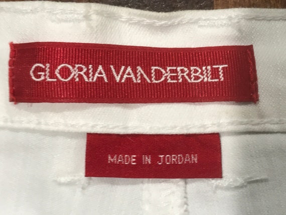 Vintage 1980 Gloria Vanderbilt Sz 10 White Pants … - image 6