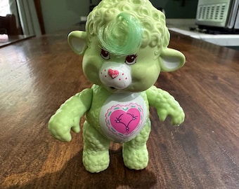 1985 Care Bear Gentle Heart Poseable Lamb 3 1/2 Inch PVC