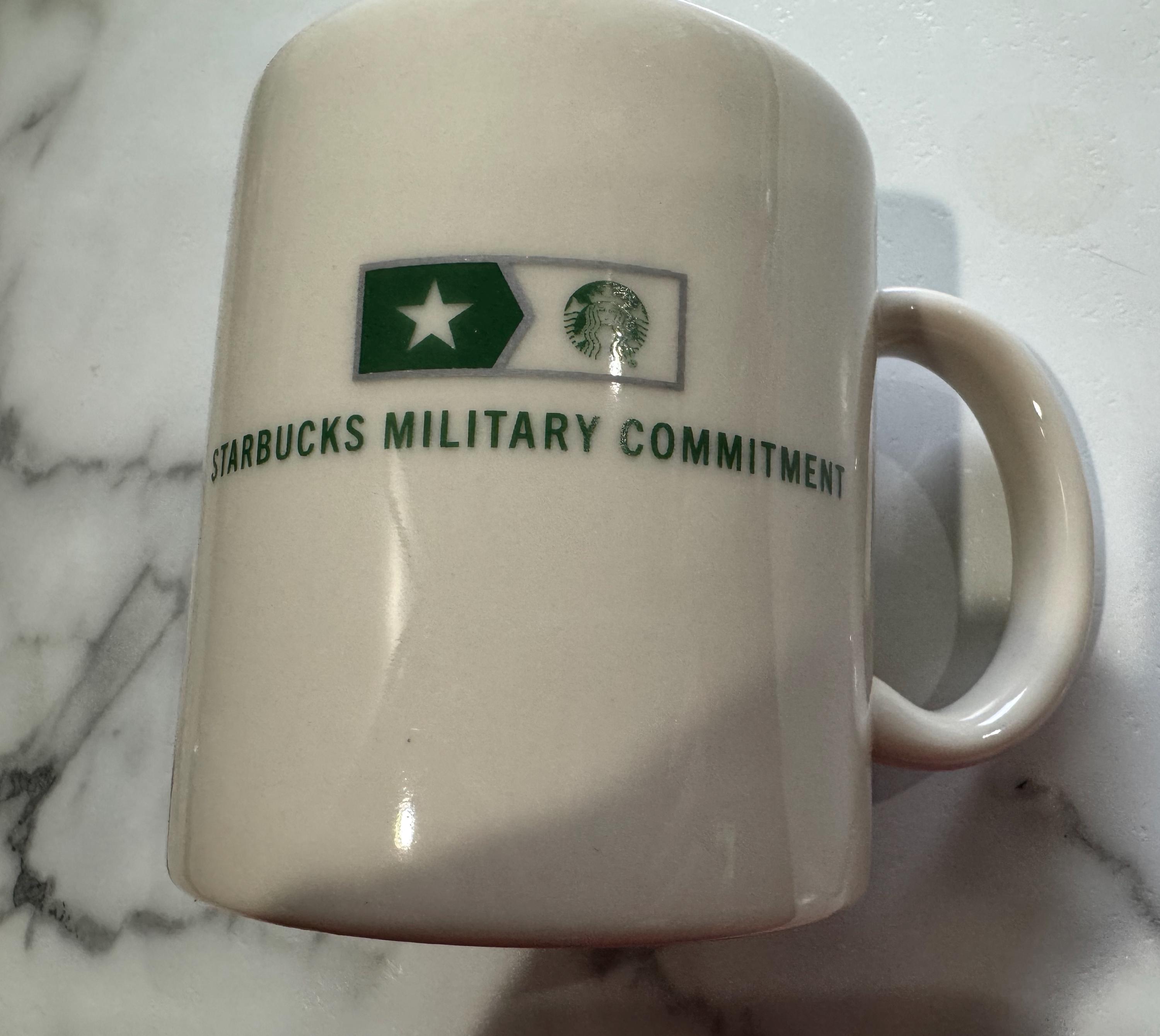 Vintage Starbucks Military Commitment Large Coffee Mug