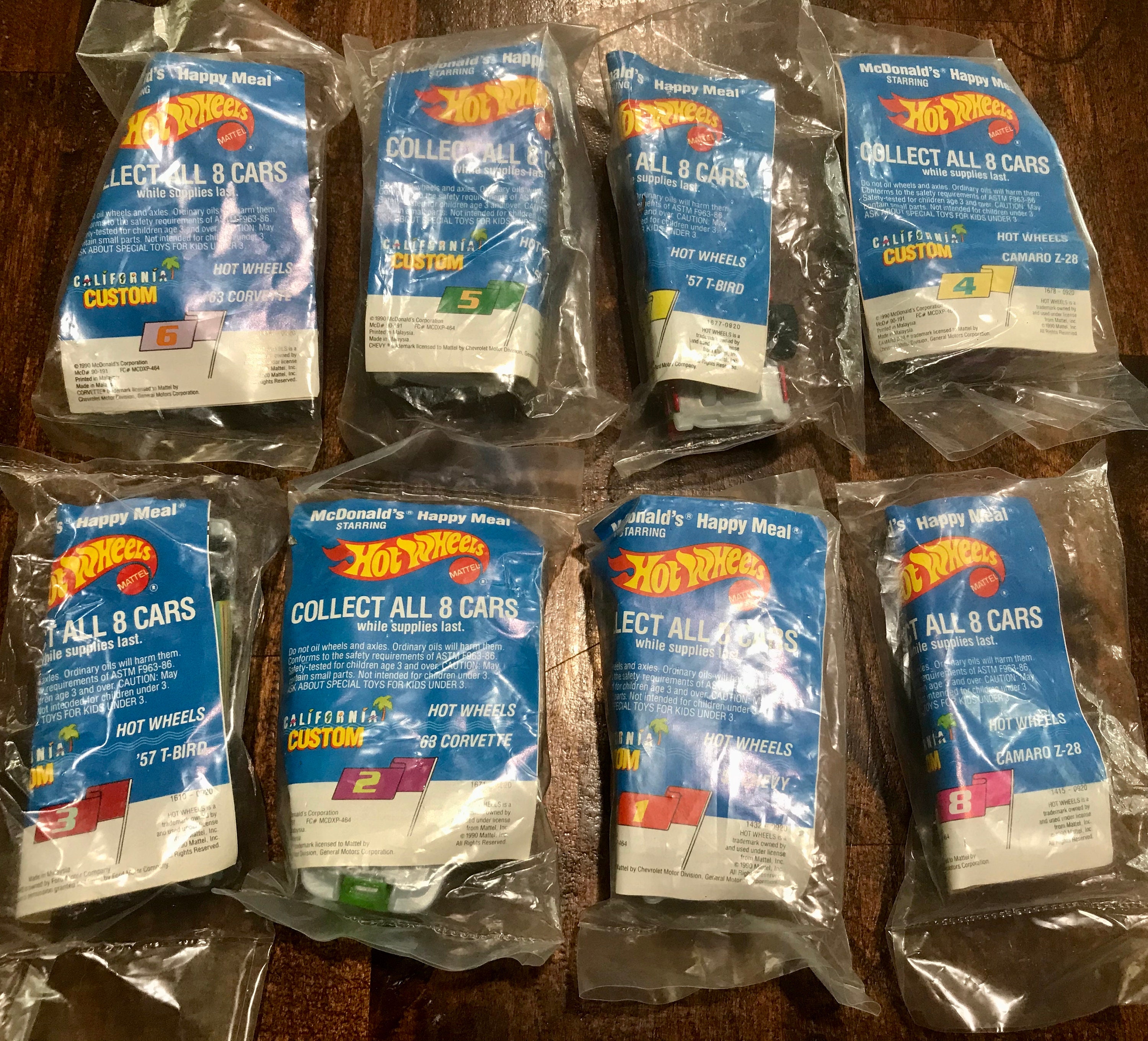 1990 Mcdonalds California Custom Hot Wheel Cars Mint in Package - Etsy