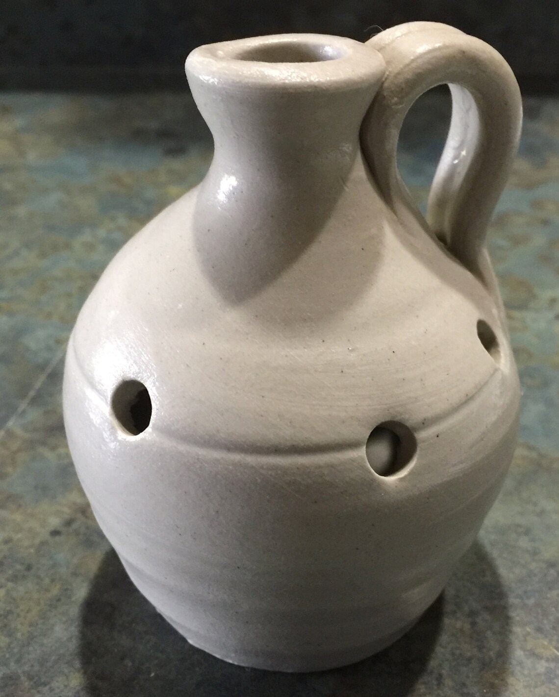 Vintage Williamsburg Pottery Blue and Gray Salt Glazed Pottery Etsy