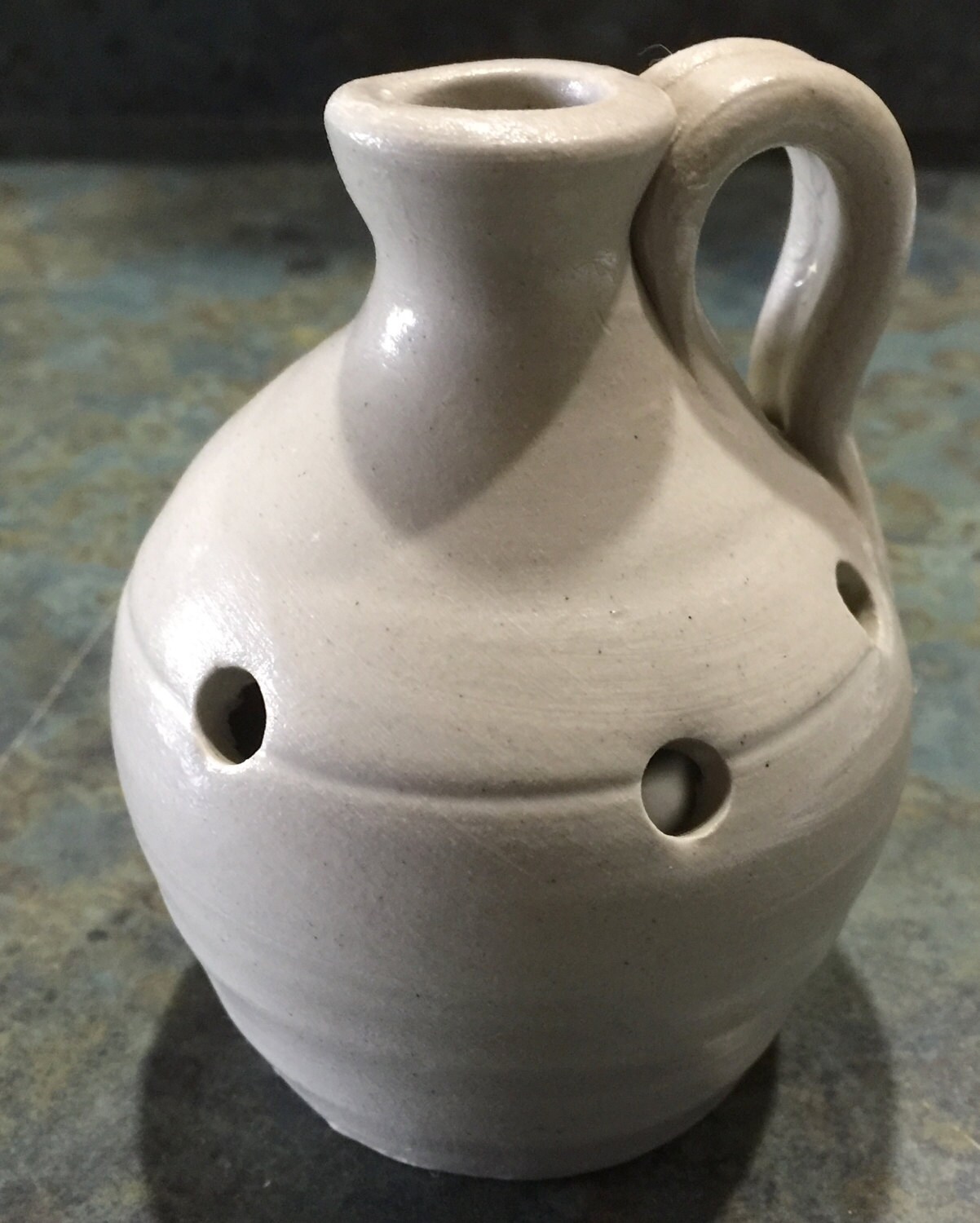 Vintage Williamsburg Pottery Blue and Gray Salt Glazed Pottery Etsy