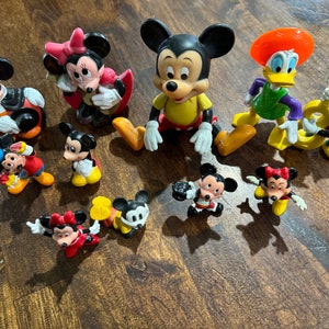 1970&#39;s - 1980&#39;s Mickey, Minnie Mouse, Donald Duck Figures