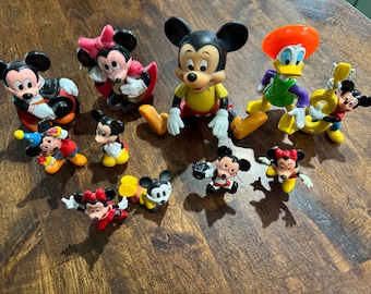1970's - 1980's Mickey, Minnie Mouse, Donald Duck Figures