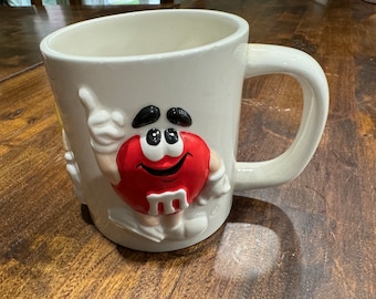 Vintage 3 Dimentional M & M Mug