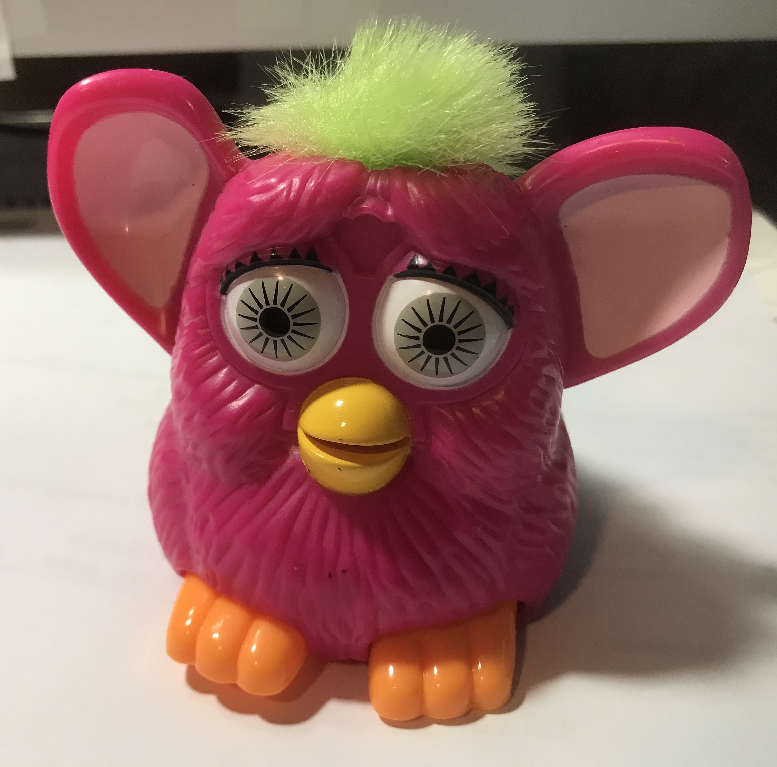 Vintage 1998 McDonalds Furby Bright Pink Green Hair Toy Etsy