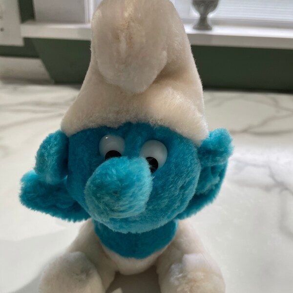 1980 Plush Smurf 8 1/2 Inch